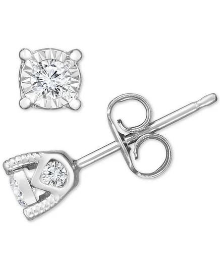 Серьги-пусеты TruMiracle Diamond Stud, золото 14 карат