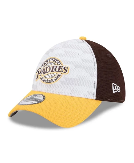 Мужская бейсболка New Era 39THIRTY Padres, коричнево-золотая
