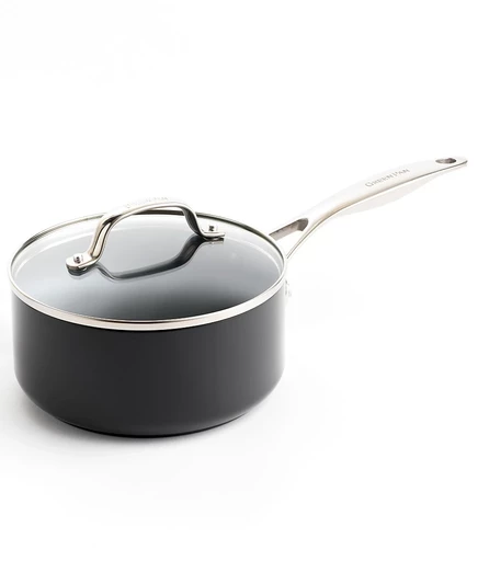 Ковш GreenPan Valencia Pro 1,9 л с крышкой, серый