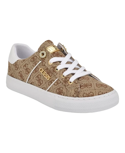 Женские кроссовки Guess Loven, коричневые с логотипом