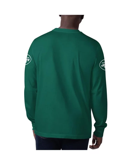 Мужская футболка starter new york jets clutch hit, зеленая
