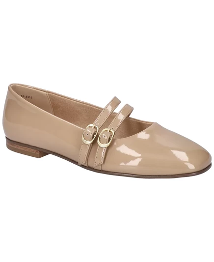  Женские балетки Davenport Mary Jane на плоской подошве nude patent, faux leather