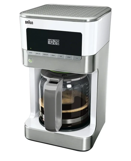Кофеварка капельная Braun BrewSense на 12 чашек, белая