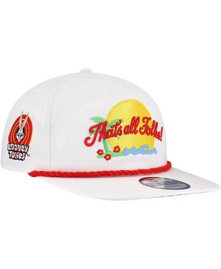 Мужская регулируемая кепка New Era Golfer с Looney Tunes, белая