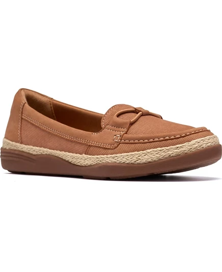 Женские балетки Clarks Elaina Milly, бежево-коричневые