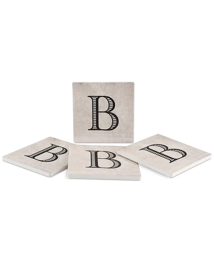 Набор подставок Thirstystone Vintage Monogram, 4 шт.
