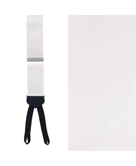 Мужские строгие подтяжки TRAFALGAR из однотонного шелка Sutton ivory