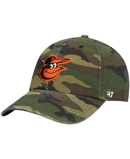Мужская кепка 47 Brand Clean Up Baltimore Orioles, зеленая