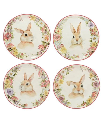 Набор десертных тарелок Certified International Easter Garden, 21,6 см, разноцветные