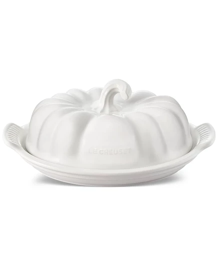 Масленка Le Creuset фигурная из керамики, белая