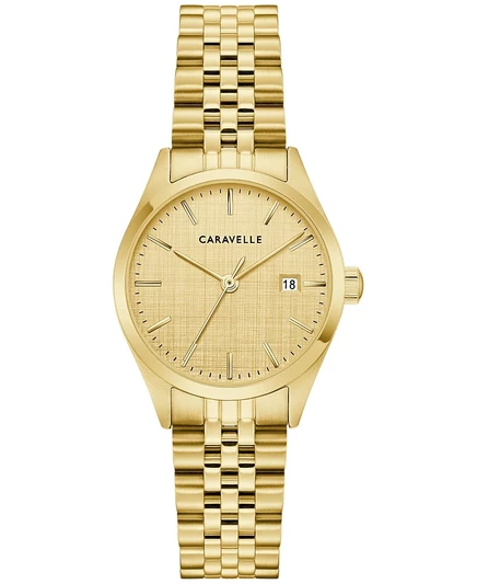 Женские часы Caravelle 28 мм, золотистые