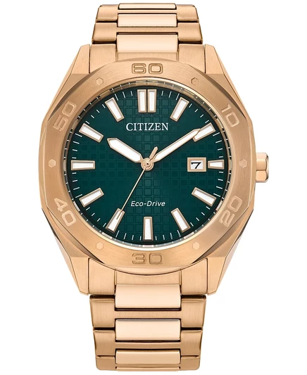 Мужские часы Citizen Weekender Sport 41 мм, розовое золото