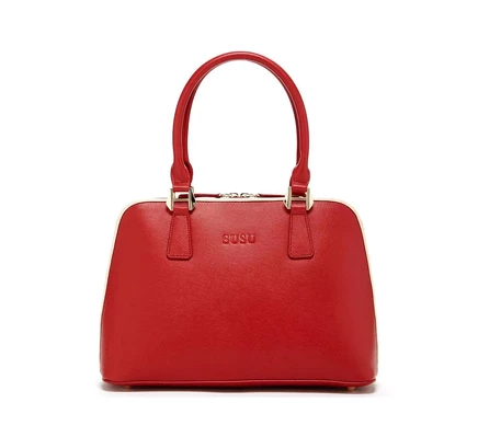  Сумка-ранец из сафьяновой кожи Melissa Red
