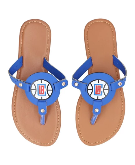 Женские вьетнамки LA Clippers с высеченным логотипом blue
