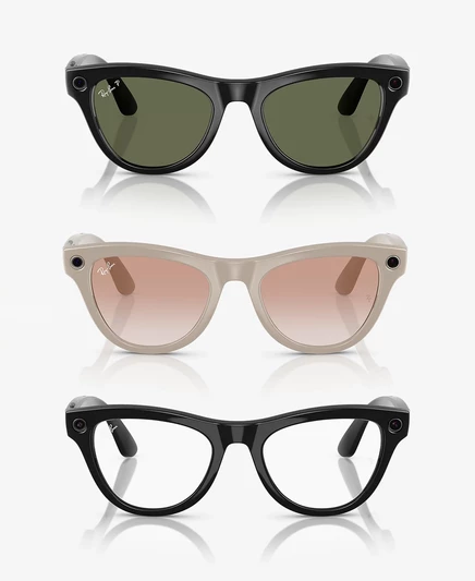 Унисекс умные очки Ray-Ban Skyler Meta Gen1, черно-синие