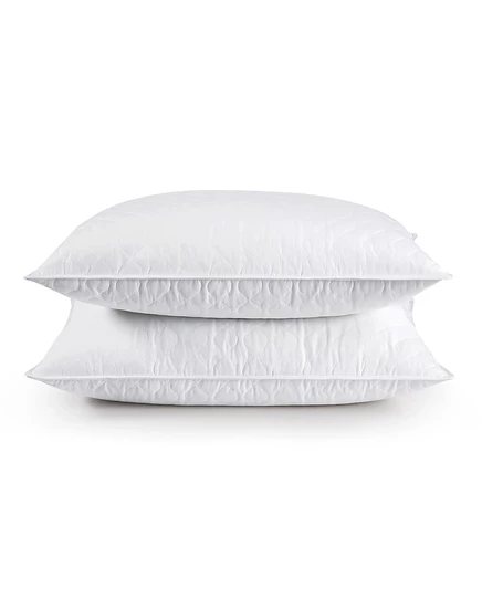 Подушки UNIKOME со стеганым гусиным пером, 2 упаковки, Стандартные/Queen white