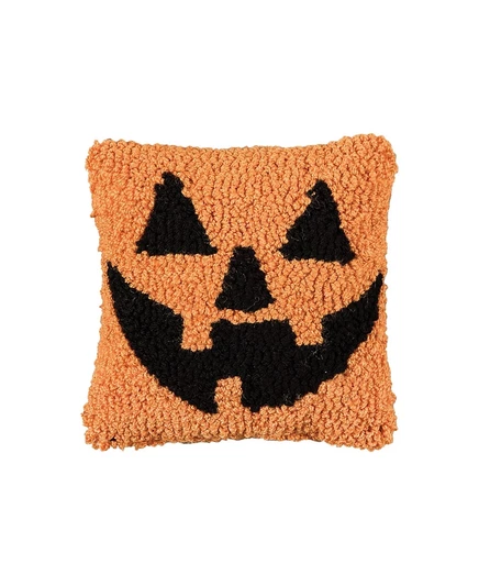 Декоративная подушка C & F Home Jack O'Lantern 20×20 см, оранжевая