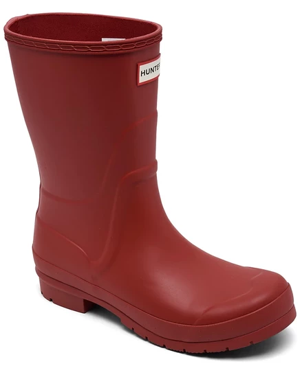Высокие непромокаемые непромокаемые ботинки Hunter Women's Liberty от Finish Line red
