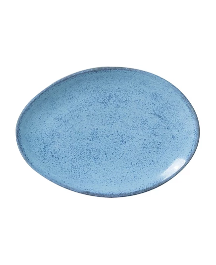 Набор овальных десертных тарелок Porto Brasil Stoneware, синие