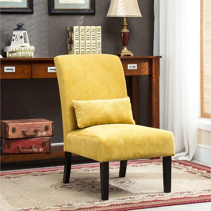 Акцентное кресло Streamdale Furniture Pisano, желтое