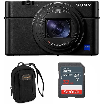 Цифровая камера Sony DSC-RX100 VII с 64 ГБ, черная