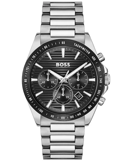 Мужские часы Hugo Boss Strike хронограф 41 мм, серебристые