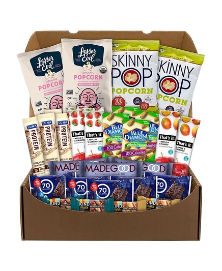 Набор закусок SnackBoxPros 28 шт низкокалорийный