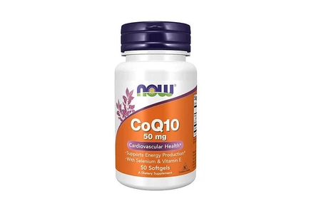 NOW Foods CoQ10, 50 мг, 50 г без цвета