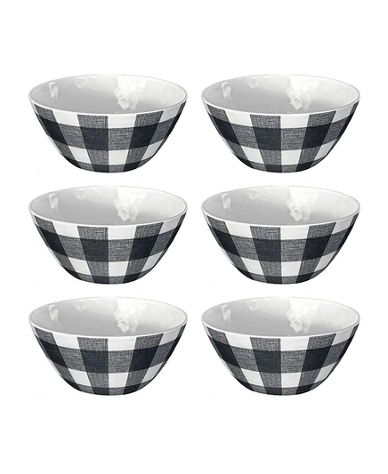 Набор меламиновых мисок Abode Homewares Vintage-like, 6 шт., многоцветный