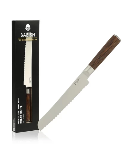 Хлебный нож Babish, 20 см, коричневый