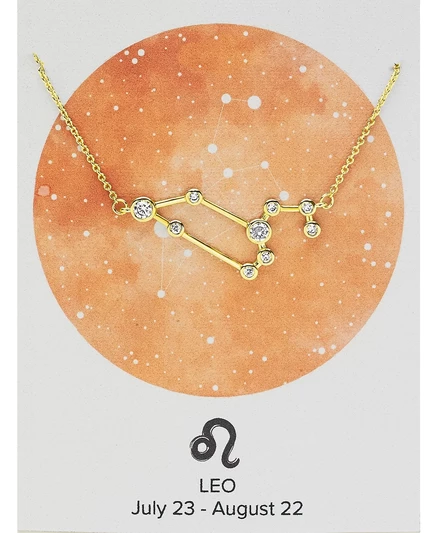 Женское ожерелье Sterling Forever, When Stars Align, Лев