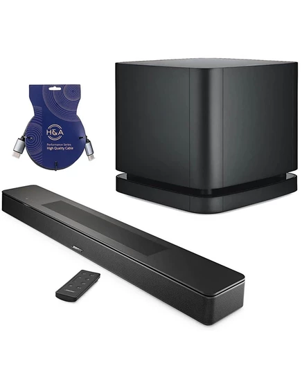 Саундбар Bose Smart Soundbar 600 с Bass Module 500, черный