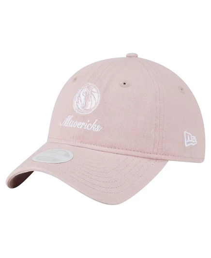 Женская розовая шляпа New Era Dallas Mavericks Gameday Preppy 9 TWENTY с регулируемой длиной, розовая