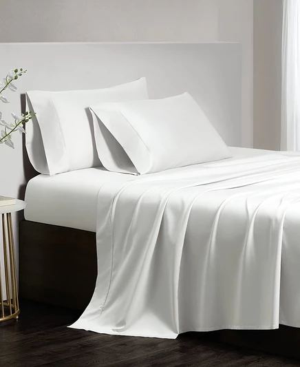 Постельное белье Donna Karan Home Luxe 700 King, 4 шт., белое