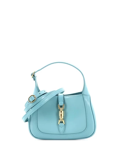 Женская сумка Gucci Mini Jackie 1961 хобо кожаная, синяя