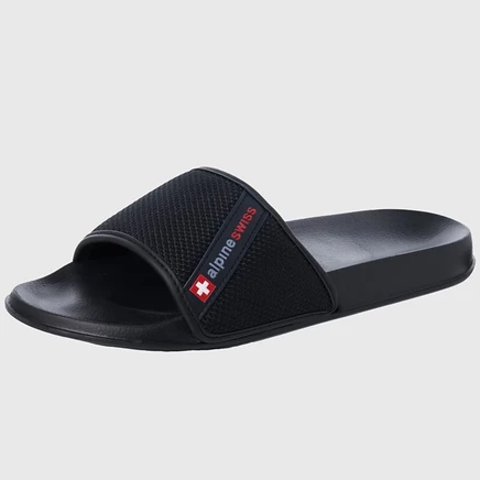 Мужские шлепанцы Alpine Swiss EVA, черные
