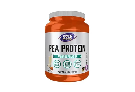 Ванильный ирис с гороховым протеином NOW Foods, 2 фунта без цвета