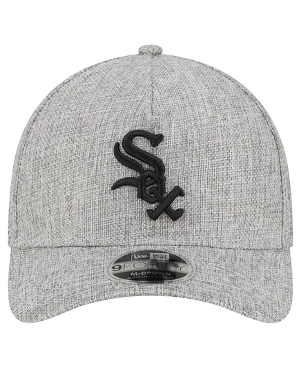 Мужская серая шляпа Chicago White Sox Cotton Weave M-Crown с А-образной оправой New Era, регулируемая на 9 футов и более. gray
