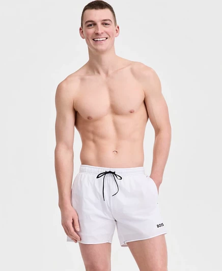 Мужские плавки-шорты Hugo Boss Bay 13 см, белые