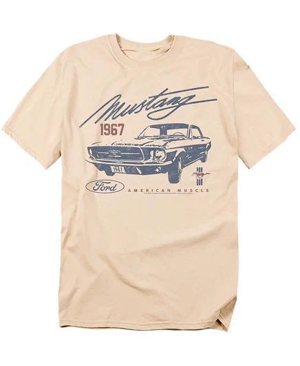 Мужская футболка Mustang American Muscle, светло‑бежевая