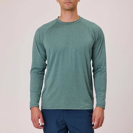 Мужская футболка Snapper Rock Kiwi Green LS, зеленая