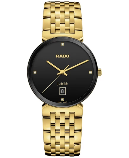 Унисекс часы Rado Florence Classic 38 мм, золото, с бриллиантами