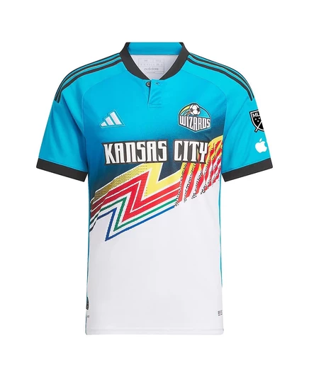 Мужская игровая футболка Adidas Sporting KC 2024, белая
