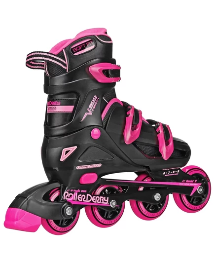Женские роликовые коньки Roller Derby V-Tech 500 большого размера (6-9) black/pink