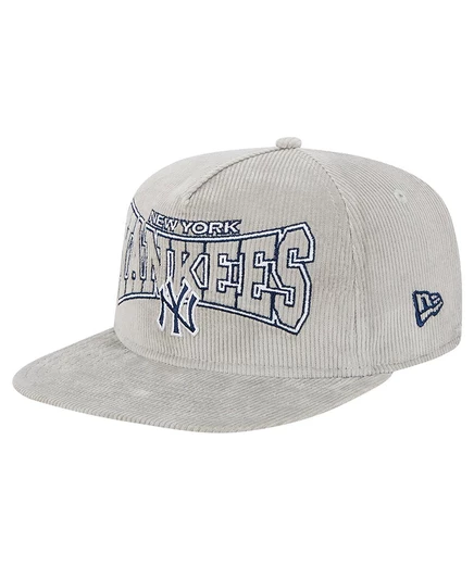 Мужская серая вельветовая кепка для гольфа New York Yankees от New Era gray