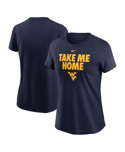 Женская футболка Nike West Virginia Mountaineers, синяя
