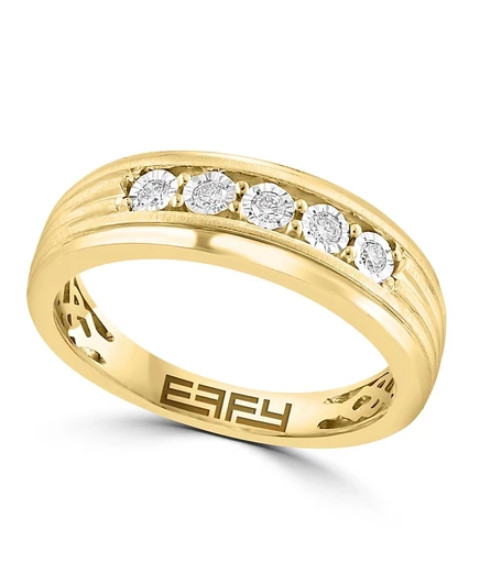 Мужское кольцо EFFY Collection с бриллиантом, желтое золото