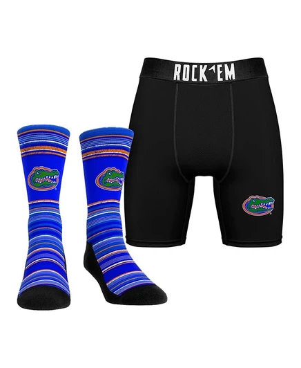 Мужской комплект носков и боксеров ROCK EM Florida Gators, белый