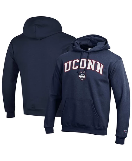 Мужская флисовая толстовка Champion UConn Huskies, синяя