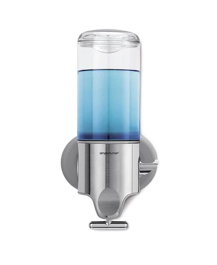 Настенный дозатор SimpleHuman для душа, нержавеющая сталь